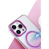 Apple İphone 14 Pro Max Glossy Magsafe Kapak - Mor