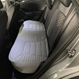 SsanYoung Musso Grand Lüx Oto Koltuk Minderi Ön Arka Oturak 3'lü Set Bumerang Serisi GRİ