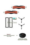 Xiaomi Mi Robot Vacuum Mop 2 Ultra (MODEL KOD:STYTJ05ZHM) Uyumlu Yedek Fırça, Filtre Seti-6 Parça