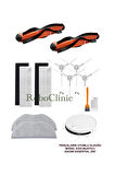 Xiaomi Vacuum Mop 2in1 Essential (MJSTG1) Robot Süpürge Uyumlu 12'li Yedek Parça Seti