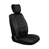 Lexus GS Uyumlu Lüx Deri Oto Koltuk Kılıfı Ön Arka Takım Eagle Tam Siyah