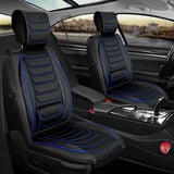 Fiat Egea Limited Uyumlu Lüx Deri Oto Koltuk Kılıfı Ön Arka Takım Eagle Siyah Mavi