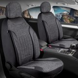 Audi A3 Cabrio Uyumlu Lüx Keten Oto Koltuk Kılıfı Ön Arka Takım Edition Serisi Siyah