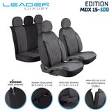 Hyundai Genesis Uyumlu Lüx Keten Oto Koltuk Kılıfı Ön Arka Takım Edition Serisi Siyah