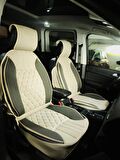 Subaru Forester Lüx Oto Koltuk Minderi Ön Arka 5'li Set ELEGANCE Serisi BEJ - KOYU BEJ