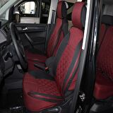 
Nissan Pulsar Lüx Oto Koltuk Minderi Ön Arka 5'li Set ELEGANCE Serisi KIRMIZI SİYAH