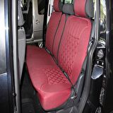 Kia Soul Lüx Oto Koltuk Minderi Ön Arka 5'li Set ELEGANCE Serisi KIRMIZI SİYAH