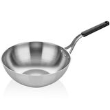 Silikon Saplı Çelik Wok Tava