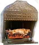 Bakır İşlemeli Kuzu Çevirme Ocağı