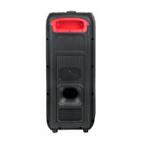 Mikrofonlu RGB Işıklı Kablosuz Karaoke Hoparlör Çift 6.5 İnç Stereo Bass Dijital LED Parti Sistemi