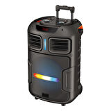 Dış Mekan Kablosuz Hoparlör, Karaoke Mikrofonlu, Dijital LED Göstergeli FM Radyo, USB/TF/AUX Girişli