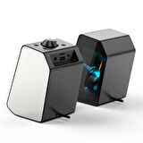 Taşınabilir RGB Işıklı Kablosuz Bluetooth Speaker Hoparlör Güçlü Ses 11 Farklı Renkli Işık Atmosferi