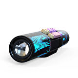 Bluetooth Speaker Hoparlör Upgrade Tasarımlı, Led RGB Aydınlatma Mekanik Tuşlu Gaming Ses Sistemi