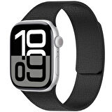 Apple Watch 10 46mm İçin Mıknatıslı Silikon Kordon Ultra Hafif, Şık Kabartma Desenli Kayış Band