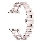 Apple Watch 1/2/3 Serisi 42mm Paslanmaz Çelik Kordon Kelebek Tokalı Kapanış, Nefes Alan Tasarım