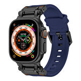 Apple Watch 2/3/4/5/6/7/8/9/se/ultra/ultra 2 Seri 42mm 44mm 45mm 49mm İçin Titanyum Başlıklı Kordon