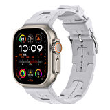 Apple Watch 2/3/4/5/6/7/8/9/se/ultra/ultra 2 Seri 42mm 44mm 45mm 49mm Uyumlu Delikli Silikon Kordon