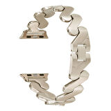 Apple Watch 2/3/4/5/6/7/8/9/se/ultra/ultra 2 Seri 42mm 44mm 45mm 49mm - Klipsli, Zigzag Metal Kordon