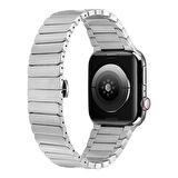 Apple Watch 2/3/4/5/6/7/8/9/se/ultra/ultra 2 Seri 42mm 44mm 45mm 49mm - Stanless Klips Metal Kordon