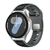 Huawei Honor Magic 2 46mm Uyumlu 22mm Kordon Güvenli Kilit Mekanizmalı Esnek Silikon Kordon Kayış