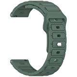 Huawei Watch GT 2 / GT 3 42mm Uyumlu 22mm Esnek Dayanıklı Hafif Silikon Kordon Strap Kayış