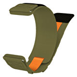 Huawei Watch GT 2 / GT 3 42mm Uyumlu 22mm Orbital Örgülü Halat Tasarımlı Naylon Kumaş Hasır Kordon