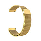 Huawei Watch GT 5 41mm / GT 4 41 mm / GT 5 Pro 42 mm Uyumlu Manyetik, Örgü İşlemeli Metal Kordon