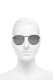 Oval Siyah Cam Unisex Polarize Kadın Ve Erkek Güneş Gözlüğü Mo14
