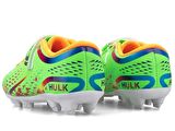 Hulk 129 Cırtlı Filet Numara 32 Çocuk Futbol Krampon Neon Yeşil_Neon Oranj