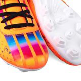 Hulk 129 Cırtlı Filet Numara 32 Çocuk Futbol Krampon Neon Oranj_Neon Yeşil