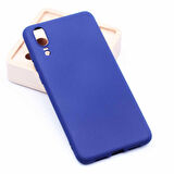 Huawei P20 Uyumlu Kılıf Soft Flexible Matte Silicone, Ultra Esnek Ultra ince Ultra Koruyucu Pürüzsüz Mat Silikon