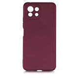 Xiaomi Mi 11 Lite Uyumlu Kılıf Soft Flexible Matte Silicone, Ultra Esnek Ultra ince Ultra Koruyucu Pürüzsüz Mat Silikon