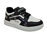 NEW HUNTER 233 Filet Ünisex Çocuk Sneaker Ayakkabı SİYAH-BEYAZ