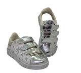 LE PETİT 610 Patik Ünisex Çocuk Sneaker Ayakkabı BEYAZ_GÜMÜŞ YILDIZ