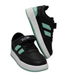 RAYMAX 0046 Filet Cırtlı Ünisex Çocuk Sneaker Ayakkabı SİYAH_SU YEŞİL