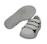 LE PETİT 610 Patik Keten Kız Çocuk Sneaker Ayakkabı BEYAZ YILDIZ