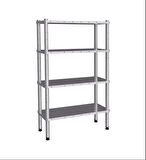 Empero EMP.D.2.61107-18-4 4 Katlı Düz Raflar 61x107x180 cm INOX 201