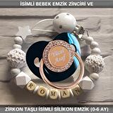 Sahi Aksesuar İsimli Bebek Emzik Zinciri Ve Bebek Silikon Emzik Seti (0-6 Ay/Yeni Doğan) sahi_0619