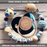 Sahi Aksesuar İsimli Bebek Emzik Zinciri Ve Bebek Silikon Emzik Seti (0-6 Ay/Yeni Doğan) sahi_0623