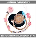 Sahi Aksesuar İsimli Bebek Emzik Zinciri Ve Bebek Silikon Emzik Seti (0-6 Ay/Yeni Doğan) sahi_0645