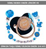Sahi Aksesuar İsimli Bebek Emzik Zinciri Ve Bebek Silikon Emzik Seti (0-6 Ay/Yeni Doğan) sahi_0670