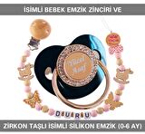 Sahi Aksesuar İsimli Bebek Emzik Zinciri Ve Bebek Silikon Emzik Seti (0-6 Ay/Yeni Doğan) sahi_0678