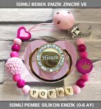 Sahi Aksesuar İsimli Bebek Emzik Zinciri Ve Bebek Silikon Emzik Seti (0-6 Ay/Yeni Doğan) sahi_0745