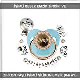 Sahi Aksesuar İsimli Bebek Emzik Zinciri Ve Bebek Silikon Emzik Seti (0-6 Ay/Yeni Doğan) sahi_0792