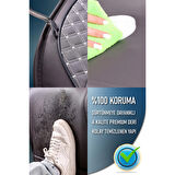 Audi A5 Serisi Lüx Deri Oto Koltuk Kılıfı Ön Arka Takım Safir FÜME