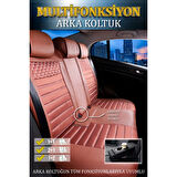 Opel Grandland X Lüx Deri Oto Koltuk Kılıfı Ön Arka Takım Safir TARÇIN