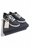 TOMMY HİLFİGER ESSENTİAL WEBBİNG CUPSOLE 41 DERİ LACİVERT SPOR KADIN AYAKKABI FW0FW07378