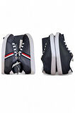 TOMMY HİLFİGER ESSENTİAL WEBBİNG CUPSOLE 41 DERİ LACİVERT SPOR KADIN AYAKKABI FW0FW07378