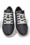 TOMMY HİLFİGER ESSENTİAL WEBBİNG CUPSOLE 41 DERİ LACİVERT SPOR KADIN AYAKKABI FW0FW07378