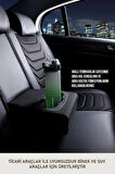 Jeep Avenger Electric Uyumlu Lüx Deri Oto Koltuk Kılıfı Ön Arka Takım TREND Serisi TAM SİYAH